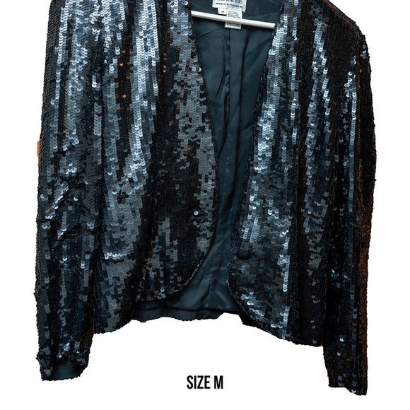 Blue Sequin Jacket - Red Carpet Ready! - Picture 3 of 4